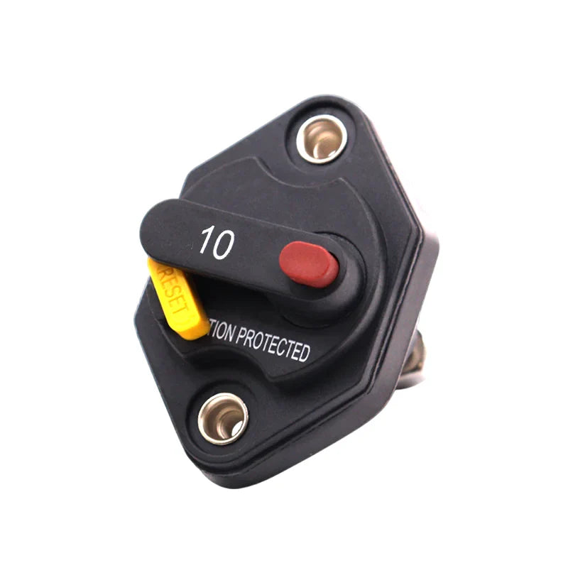 Exotronic 10A Mini Panel Mount Waterproof DC Circuit Breaker