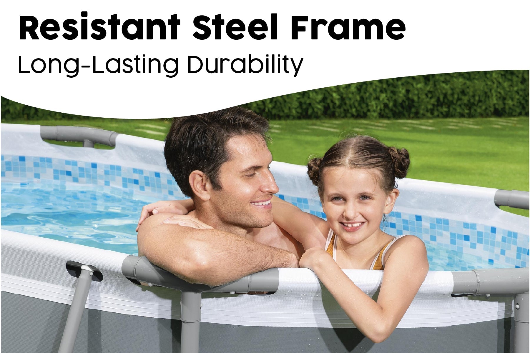 10ft x 33in Dark Grey Oval Steel Pro MAX Above Ground Pool Set