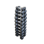 Muscle Motion Rubber Hex Dumbbells  Package - 10 Pairs - 10kg to 40kg