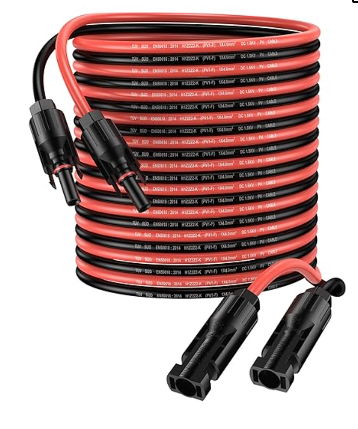 10m MC4 Solar Extension Cable - 10 AWG / 6mm2