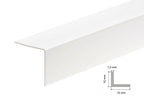 White PVC Corner Angle Trim – Plastic 90° Edge Protection