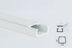 Self adhesive mini cable trunking white PVC