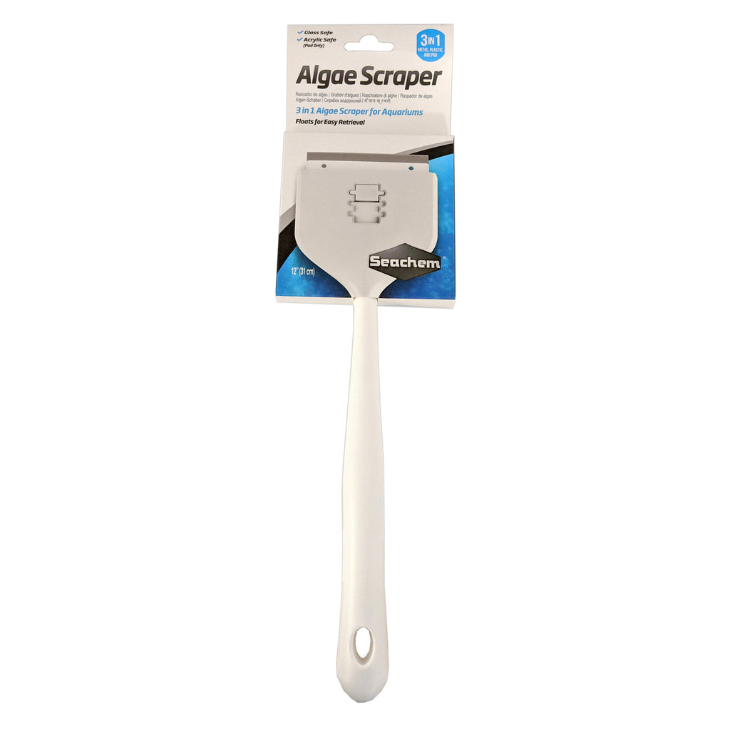 Seachem Algae Scraper with Metal, Plastic & Soft Pad Blades