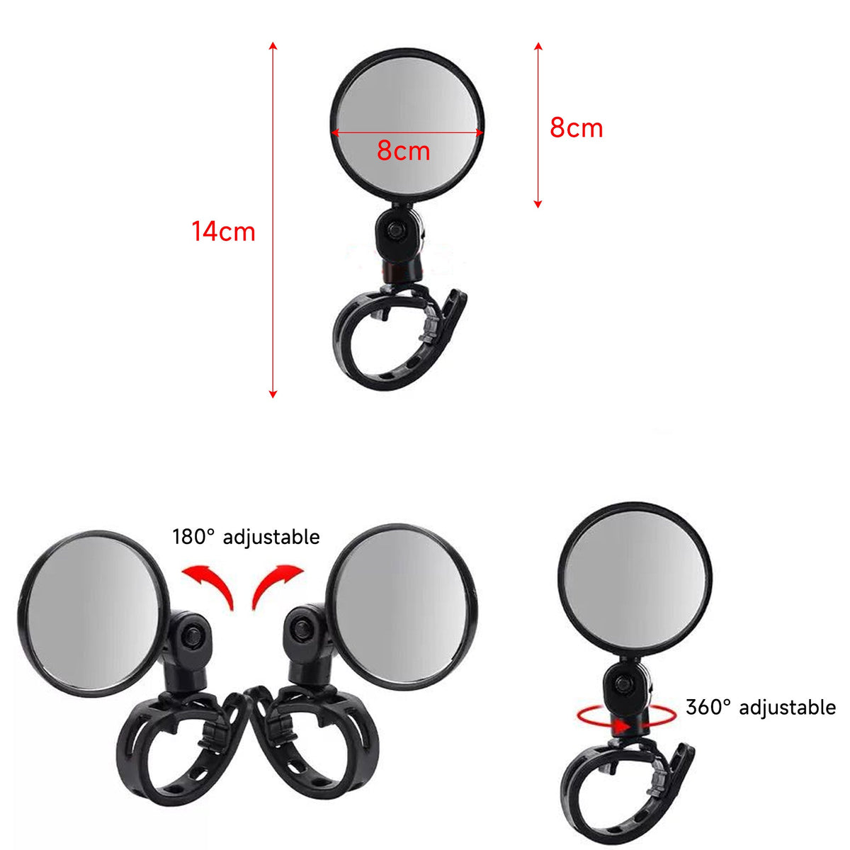 Snap-Fit Mirror (A Pair)