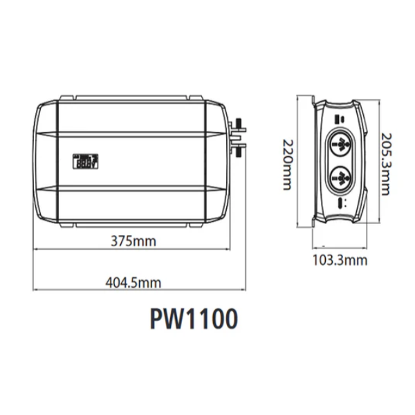 Projecta PW1100 12V 1100W Pro-Wave Pure Sine Wave Inverter