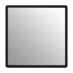 Small Black Wall Mirror with Gold Edge