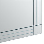 Sana Rectangular Wall Mirror with Linear Detail
