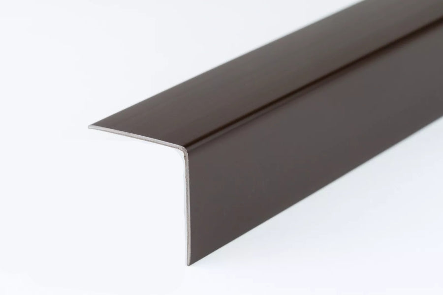 1m & 2.48m Length – Brown PVC Corner Angle Trim 90° Plastic Edge Protector