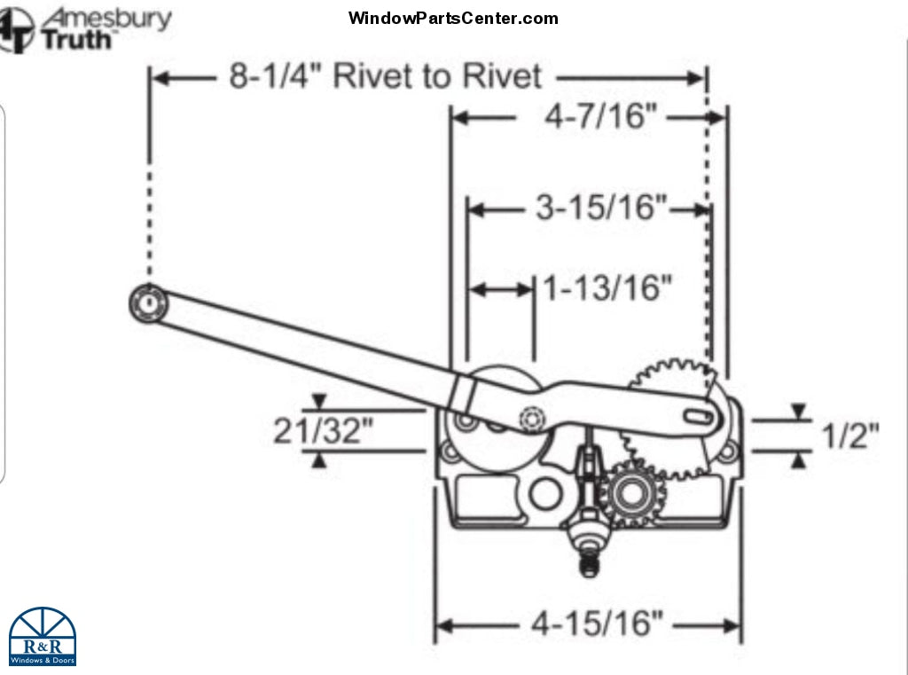 117 Casement Operator- EntryGuard Straight Arm