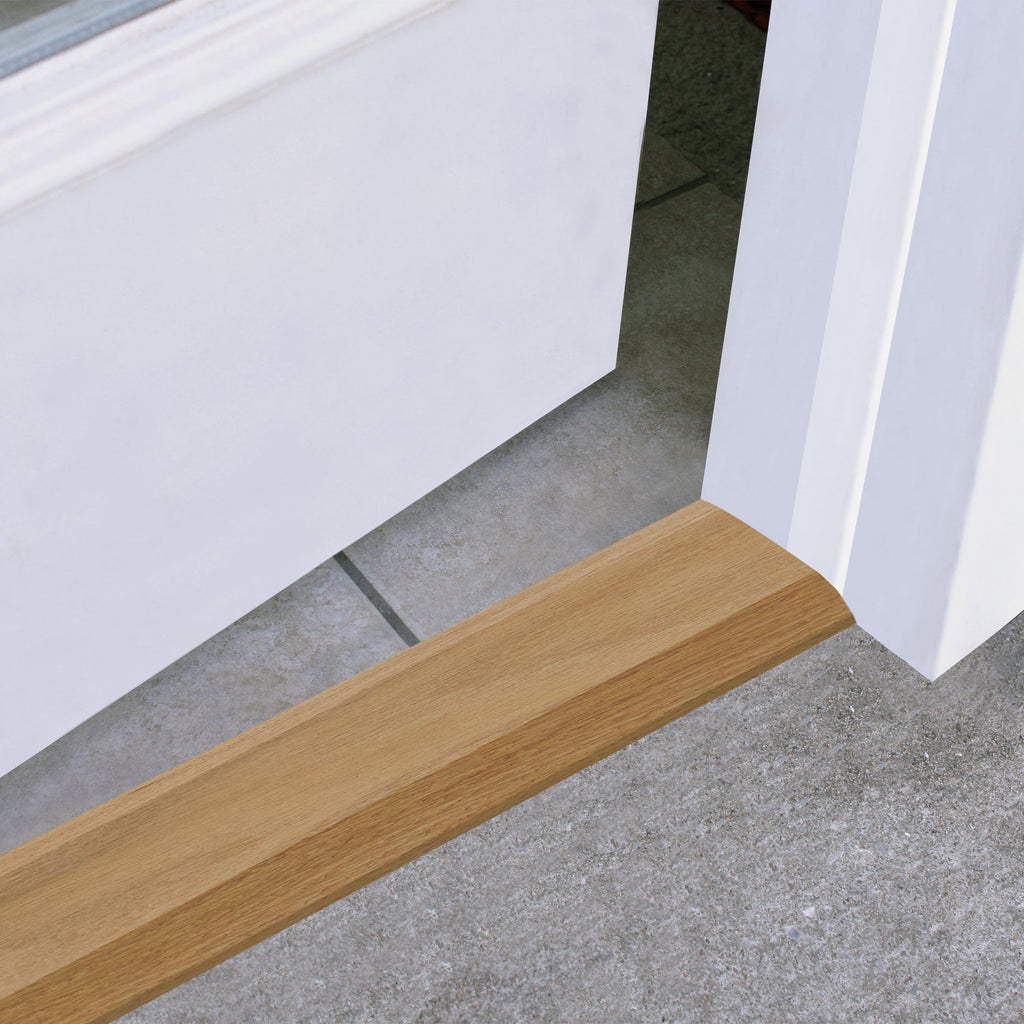 3-1/2 in. x 3/4 in. Natural Hardwood Low-Profile Threshold for Doorways