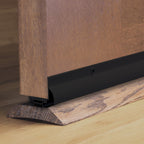 36 in. Black Aluminum L-Shape Screw-on Under Door Seal