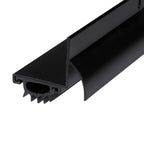 36 in. Black Aluminum L-Shape Screw-on Under Door Seal