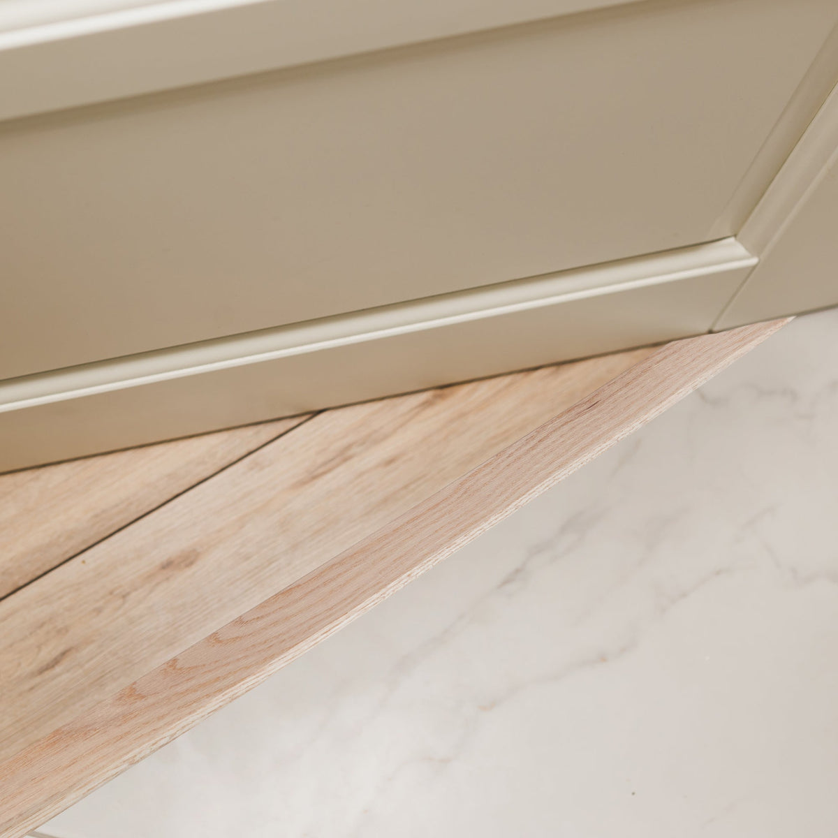 36 in. Natural Hardwood Flat-Profile Threshold for Doorways