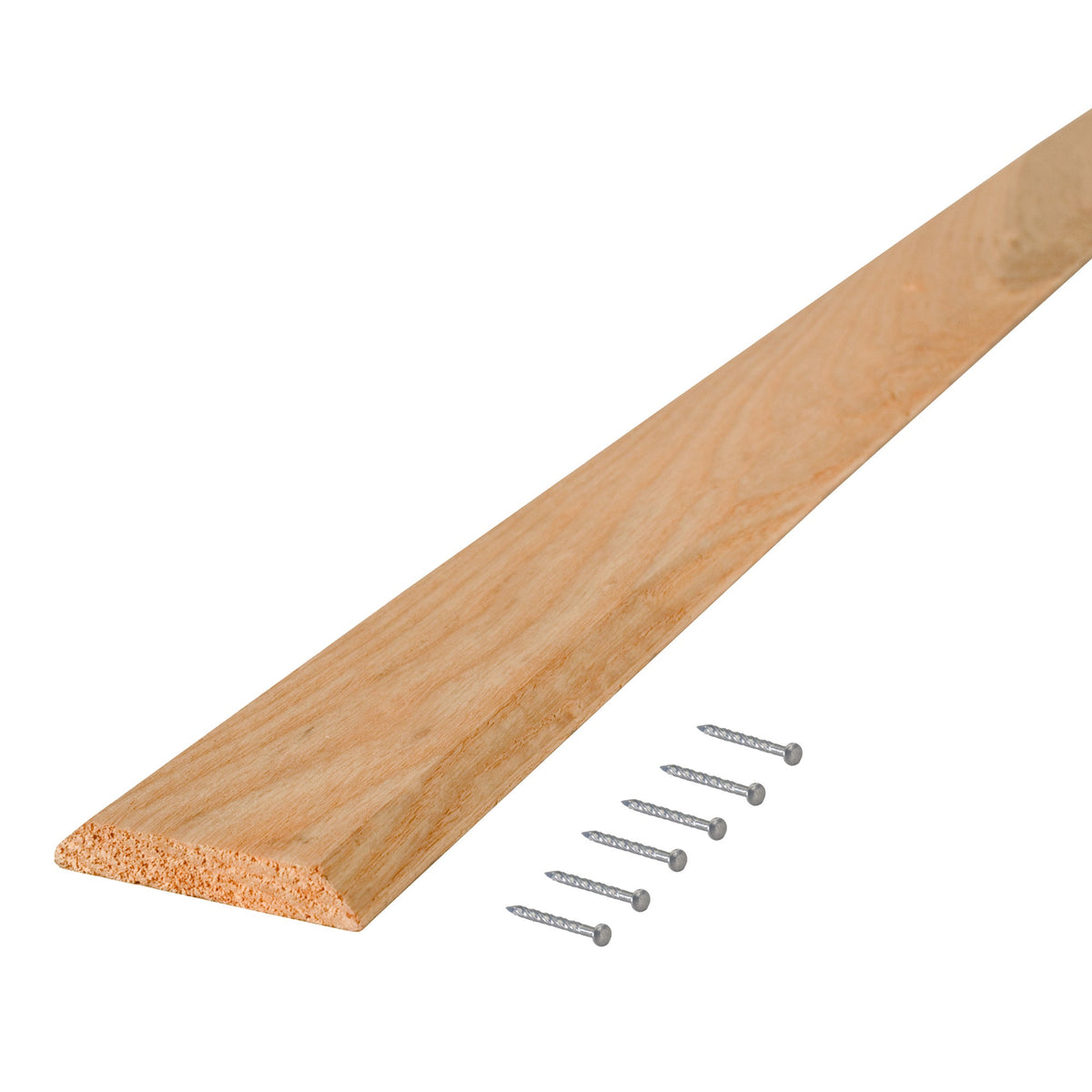36 in. Natural Hardwood Flat-Profile Threshold for Doorways