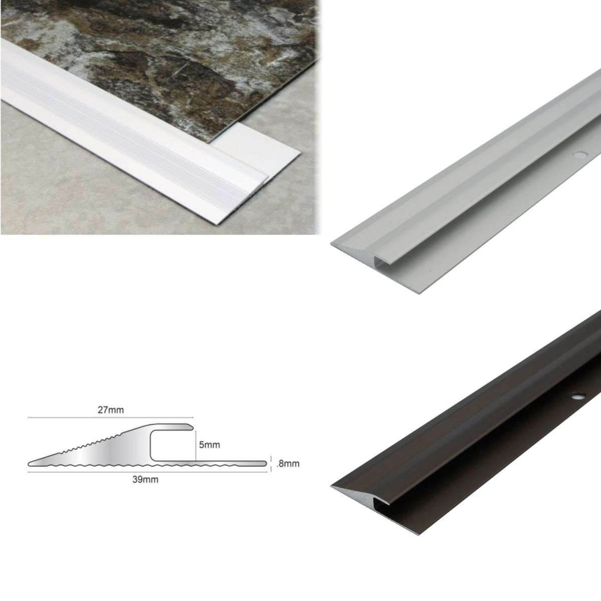 2.7m Click Vinyl Flooring Edge Profile Reducer Trim Threshold Door  Bar Lvt