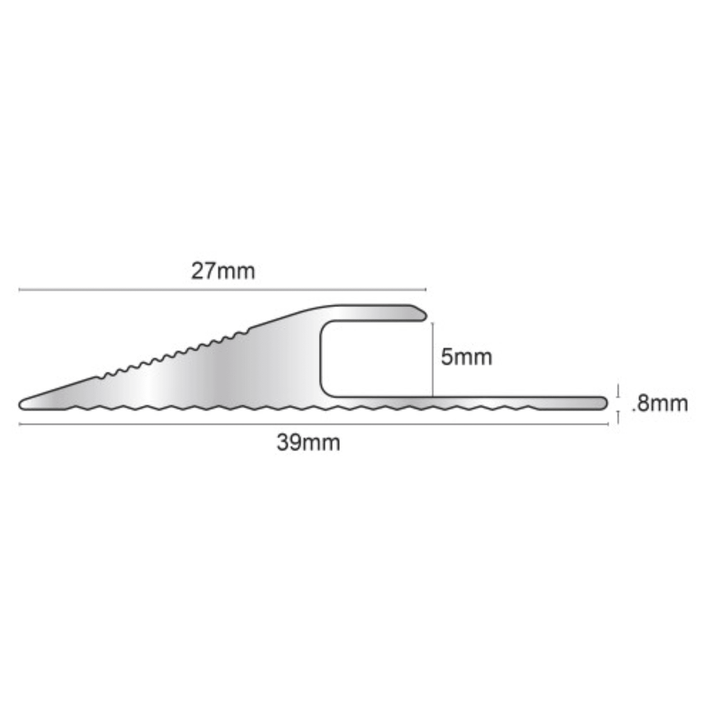2.7m Click Vinyl Flooring Edge Profile Reducer Trim Threshold Door  Bar Lvt