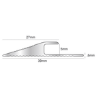 2.7m Click Vinyl Flooring Edge Profile Reducer Trim Threshold Door  Bar Lvt