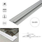 2.7m Click Vinyl Flooring Edge Profile Reducer Trim Threshold Door Bar Lvt - Cayrus World of Finishing