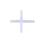 Lasenersm 500 Pieces White Plastic Tile Spacers, 1mm, Modern Style, Square Edge, Glue Down Installation, Geometric Pattern