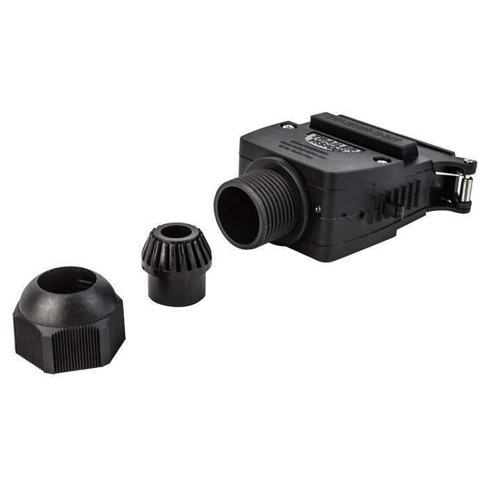 12 Pin Flat Trailer Plug & Socket - Red & Blue LED for AUX Circuit