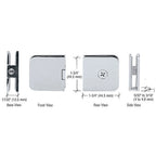 CRL Junior Traditional Style Fixed Panel U-Clamp