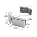CRL Left Hand 135 Degree Prima Hinge with U-Clamp