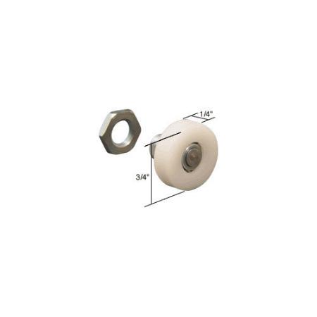 CRL 3/4" Nylon Ball Bearing Flat Edge Shower Door Roller - M6031
