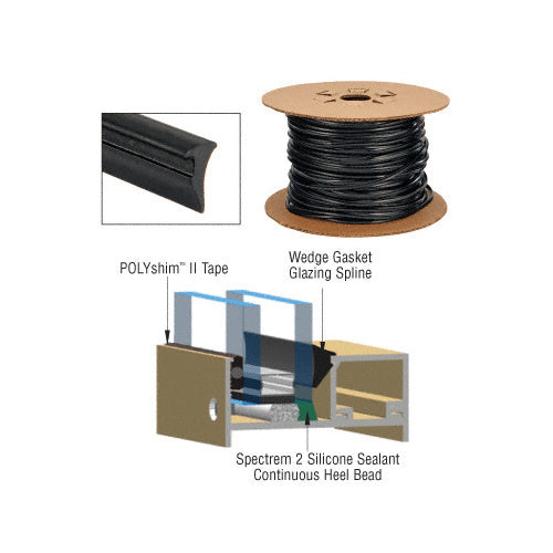 CRL Tremco® .200" Wedge Gasket Glazing Spline - 1768013