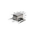 CRL Brushed Stainless Finish Shower Door Catch with Stainless Steel Tip - M6015
