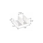 CRL 1-5/8" Wide Tub Enclosure Sliding Door Bottom Guide for Sterling - M6111