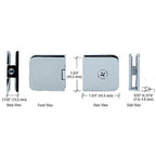 CRL Junior Traditional Style Fixed Panel U-Clamp