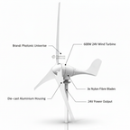 600W 24V Wind Turbine Generator 3-Blade Marine Off-Grid Power SKU WTJ600-24