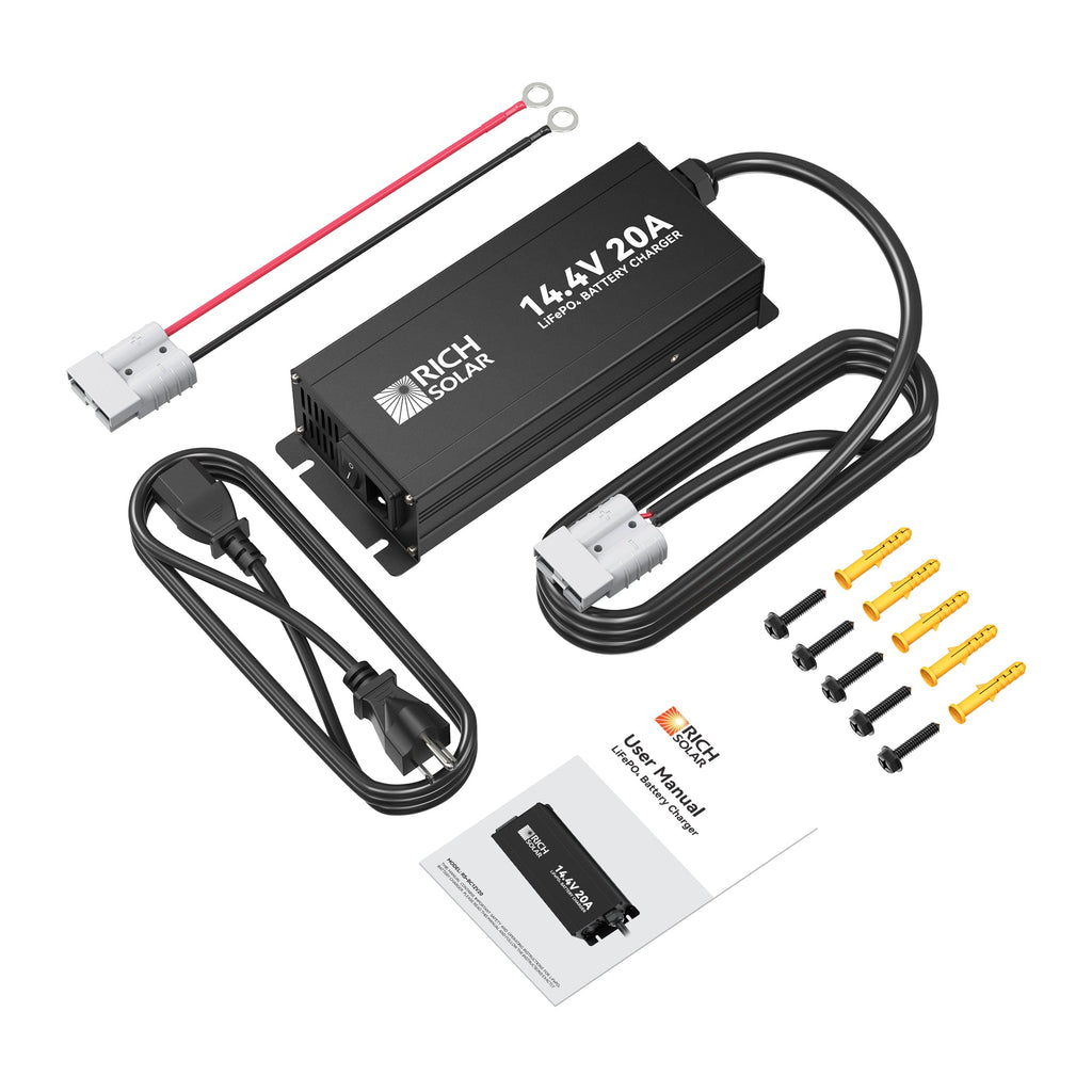 12V(14.4V) 20A | 100-240VAC | 12V LiFePO4 Battery Charger