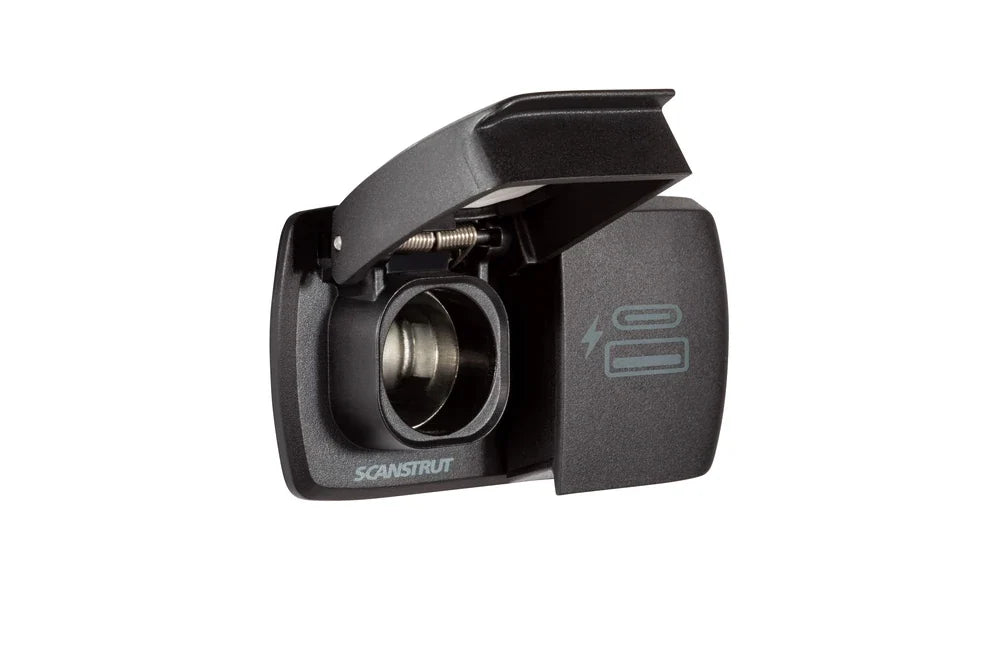 Scanstrut 12V Flip Pro Duo USB-A, USB-C & Accessory/Cigarette Socket