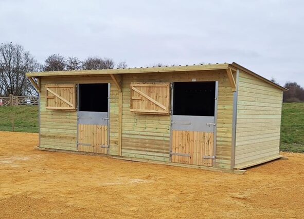 Off-Grid Solar Lighting Kit for 12' x 24' Two Horses Stables/Barns