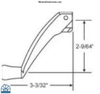 131 Amesbury Truth Folding Handle for Casement and Awning Operator 11/32 Inch Spline
