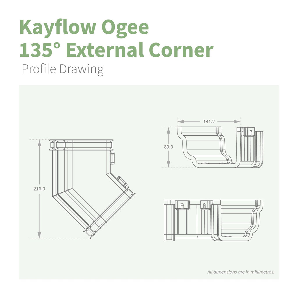 Kayflow Ogee 120mm Gutter Parts