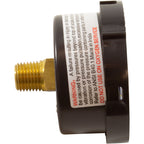 Pentair 190059Z 0-60 PSI Rear Mount Pressure Gauge with Indicator