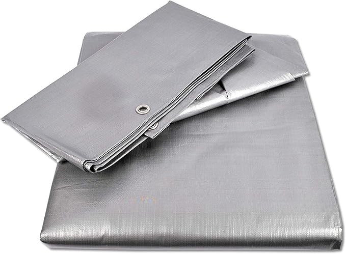 140gsm Silver Waterproof Tarpaulin – Durable Outdoor Cover for Roofs, Gardens & Equipment Protection