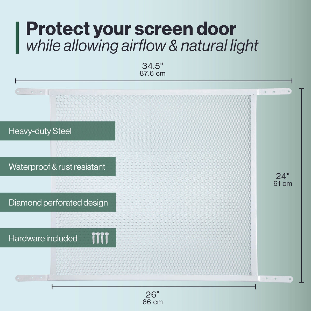 24 in. x 30-36 in. Steel Door Grille