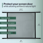 24 in. x 30-36 in. Steel Door Grille