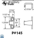 145 Amesbury Truth  Sash Keeper - For Window Lock