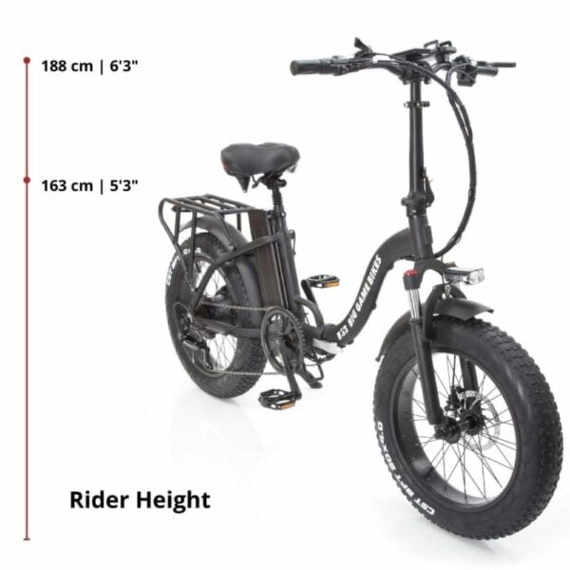 Big Game Bikes Impala Folding Fat Tyre Electric Bike 250W