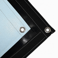 14 mil Heavy Duty Black/White Poly Tarp | Made in USA | Waterproof Woven Polyethylene