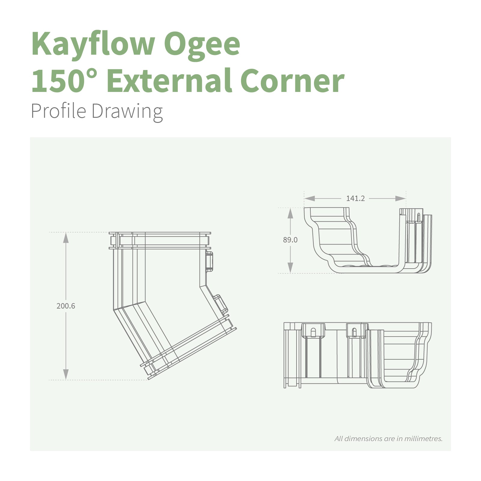 Kayflow Ogee 120mm Gutter Parts
