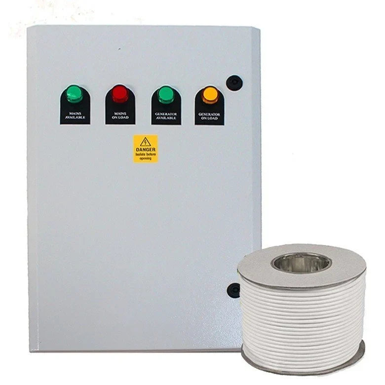 Hyundai 1500ATS4P-3 Three Phase 4 Pole ATS 100Amp with 20 M Comms Cable