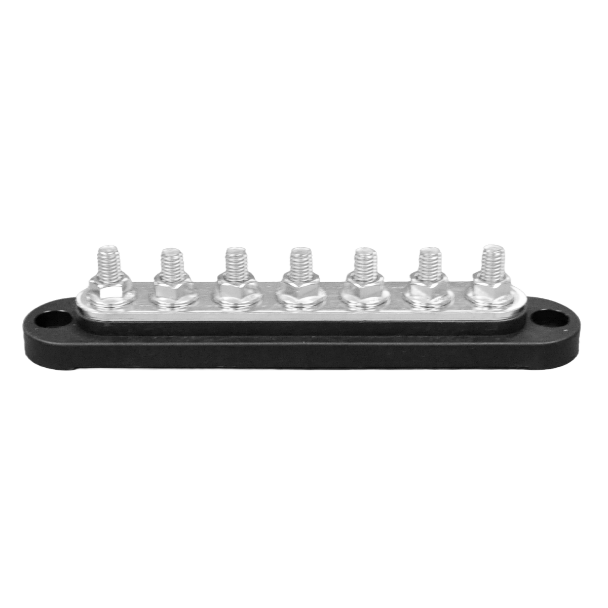 Exotronic 150A Black 7x M6 Stud Busbar with Cover