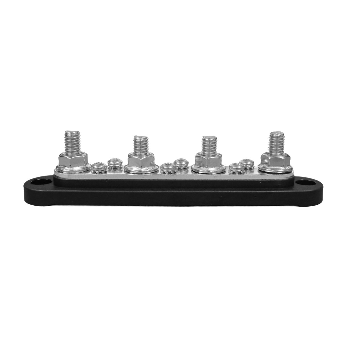 Exotronic 150A Black 4x M8 Stud & 6x Screw Busbar with Cover