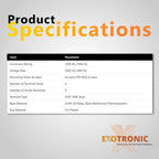 Exotronic 150A Black 4x M8 Stud & 6x Screw Busbar with Cover
