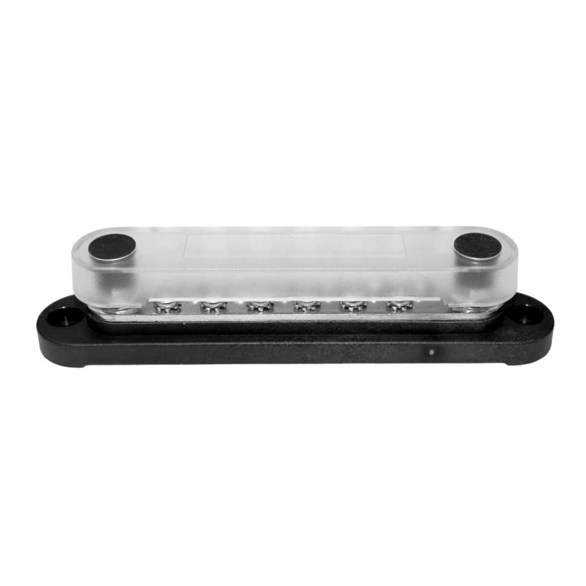 Exotronic 150A Black 2x M6 Stud Busbar with 12 Screws & Cover